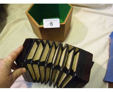  Sale Item:    1908 LACHENAL 30 KEY CASED CONCERTINA  Vat Status:   No Vat   Buyers Premium:  This lot is subject to a Buyers