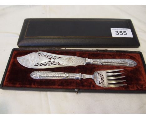  Sale Item:    PLATED FISH SERVERS   Vat Status:   No Vat   Buyers Premium:  This lot is subject to a Buyers Premium of 15% +