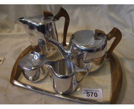  Sale Item:    PIQUOT WARE TEA SERVICE   Vat Status:   No Vat   Buyers Premium:  This lot is subject to a Buyers Premium of 1