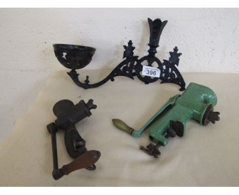  Sale Item:    2 MINCERS & LAMP BRACKET   Vat Status:   No Vat   Buyers Premium:  This lot is subject to a Buyers Premium of 