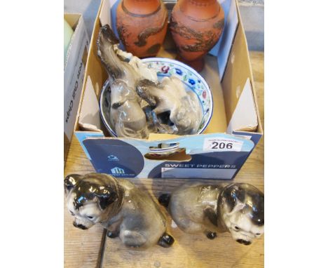  Sale Item:    BOX BONESS POTTERY DOGS ETC (AF)   Vat Status:   No Vat   Buyers Premium:  This lot is subject to a Buyers Pre
