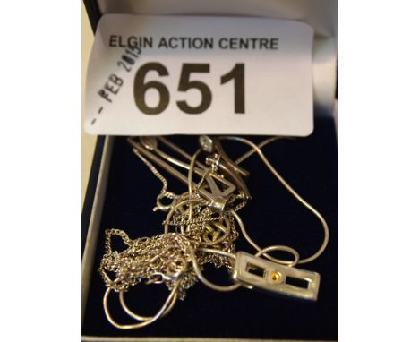  Sale Item:    4 SILVER PENDANT CHAINS   Vat Status:   No Vat   Buyers Premium:  This lot is subject to a Buyers Premium of 1