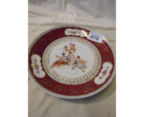 Sale Item:    ROYAL VIENNA PLAQUE   Vat Status:   No Vat   Buyers Premium:  This lot is subject to a Buyers Premium of 15% +