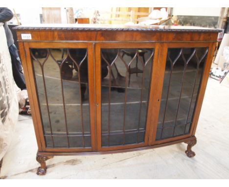  Sale Item:    BALL & CLAW FOOT DISPLAY CABINET   Vat Status:   No Vat   Buyers Premium:  This lot is subject to a Buyers Pre