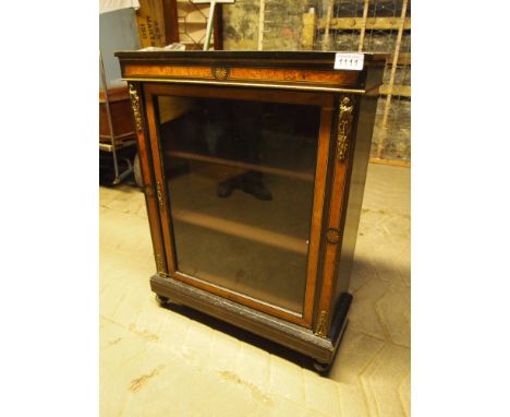  Sale Item:    INLAID BRASS MOUNT BOOK DISPLAY CABINET  Vat Status:   No Vat   Buyers Premium:  This lot is subject to a Buye