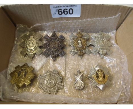  Sale Item:    8 ROYAL SCOT BLACK WATCH CAP BADGES  Vat Status:   No Vat   Buyers Premium:  This lot is subject to a Buyers P