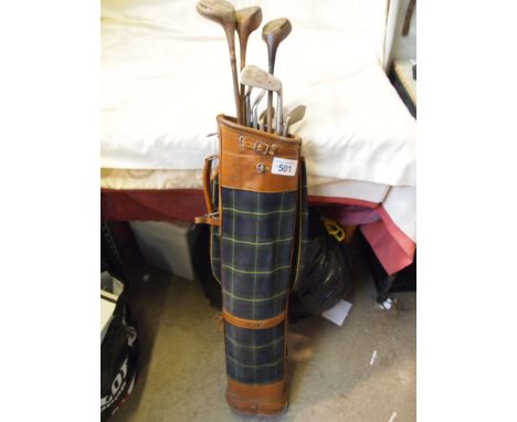 Sale Item:    BAG HICKORY GOLF CLUBS   Vat Status:   No Vat   Buyers Premium:  This lot is subject to a Buyers Premium of 15