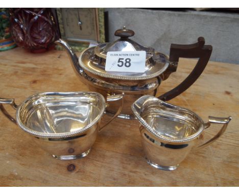  Sale Item:    3 PCE E P TEA SERVICE   Vat Status:   No Vat   Buyers Premium:  This lot is subject to a Buyers Premium of 15%