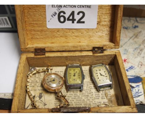  Sale Item:    BOX 3 WATCHES   Vat Status:   No Vat   Buyers Premium:  This lot is subject to a Buyers Premium of 15% + Vat @