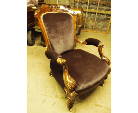 Sale Item:    PARLOUR CHAIR   Vat Status:   No Vat   Buyers Premium:  This lot is subject to a Buyers Premium of 15% + Vat @