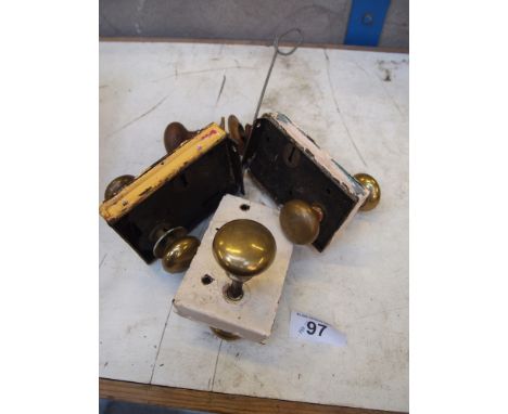  Sale Item:    BRASS DOOR KNOBS & LOCKS   Vat Status:   No Vat   Buyers Premium:  This lot is subject to a Buyers Premium of 