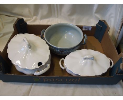  Sale Item:    BOX TUREENS & BOWL   Vat Status:   No Vat   Buyers Premium:  This lot is subject to a Buyers Premium of 15% + 