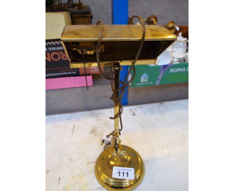  Sale Item:    BRASS DESK LAMP   Vat Status:   No Vat   Buyers Premium:  This lot is subject to a Buyers Premium of 15% + Vat