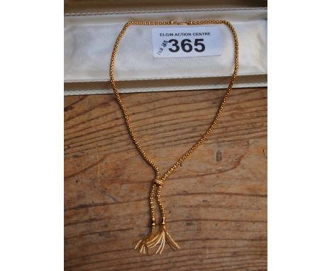  Sale Item:    18 CT GOLD NECKLACE APRX 25 GRMS   Vat Status:   No Vat   Buyers Premium:  This lot is subject to a Buyers Pre