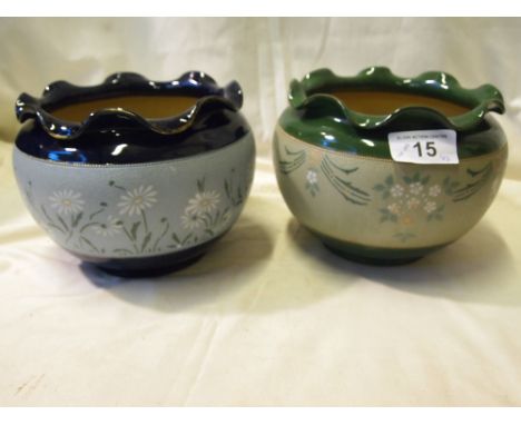  Sale Item:    2 LANGLEY PLANTERS   Vat Status:   No Vat   Buyers Premium:  This lot is subject to a Buyers Premium of 15% + 