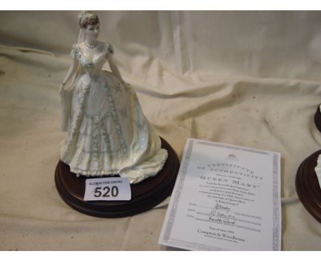  Sale Item:    COALPORT FIGURE QUEEN MARY   Vat Status:   No Vat   Buyers Premium:  This lot is subject to a Buyers Premium o