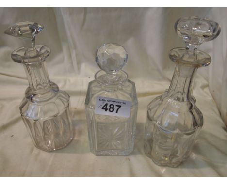  Sale Item:    3 DECANTERS   Vat Status:   No Vat   Buyers Premium:  This lot is subject to a Buyers Premium of 15% + Vat @ 2