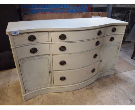  Sale Item:    PAINTED SERPENTINE SIDEBOARD   Vat Status:   No Vat   Buyers Premium:  This lot is subject to a Buyers Premium
