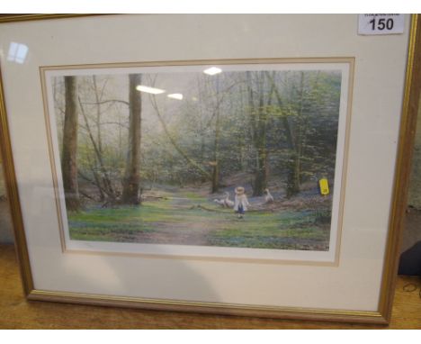 Sale Item:    LTD EDITION PRINT- WOODLAND BLUEBELLS  Vat Status:   No Vat   Buyers Premium:  This lot is subject to a Buyers