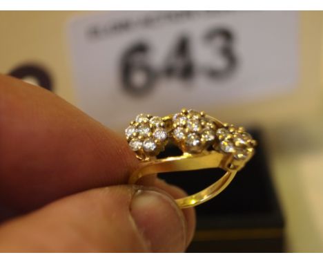  Sale Item:    3 HEAD DIAMOND RING   Vat Status:   No Vat   Buyers Premium:  This lot is subject to a Buyers Premium of 15% +