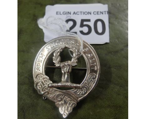  Sale Item:    SILVER ROSS CLAN BROOCH JOHN FRASER  Vat Status:   No Vat   Buyers Premium:  This lot is subject to a Buyers P
