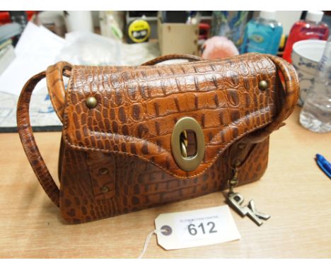  Sale Item:    PETER KAISER CROCODILE SKIN BAG   Vat Status:   No Vat   Buyers Premium:  This lot is subject to a Buyers Prem