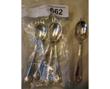  Sale Item:    6 MAPPIN & WEBB SILVER OYSTER SPOONS 1919  Vat Status:   No Vat   Buyers Premium:  This lot is subject to a Bu