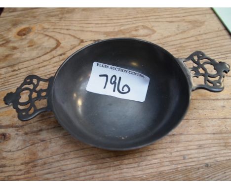  Sale Item:    PEWTER QUAICH   Vat Status:   No Vat   Buyers Premium:  This lot is subject to a Buyers Premium of 15% + Vat @