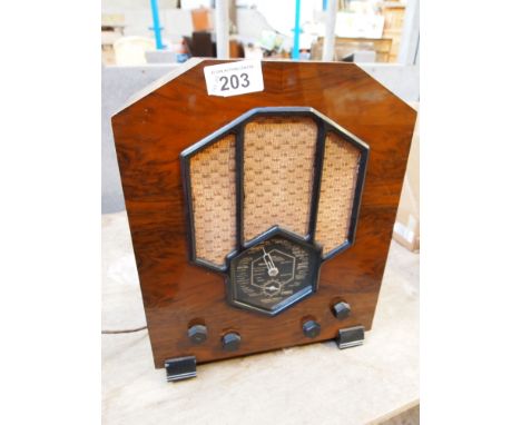  Sale Item:    MCMICHAEL WOOD/BAKELITE RADIO   Vat Status:   No Vat   Buyers Premium:  This lot is subject to a Buyers Premiu