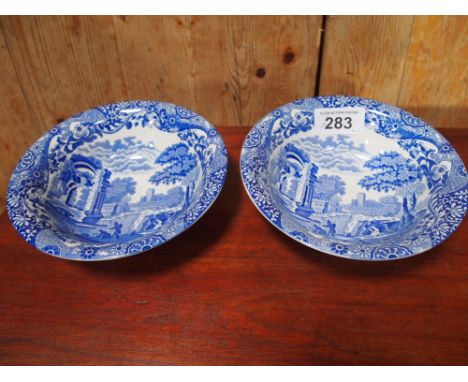  Sale Item:    PAIR COPELAND SPODE BOWLS   Vat Status:   No Vat   Buyers Premium:  This lot is subject to a Buyers Premium of