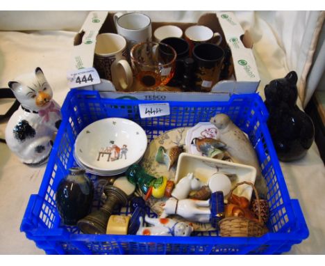  Sale Item:    2 BOXES MUGS & CHINA   Vat Status:   No Vat   Buyers Premium:  This lot is subject to a Buyers Premium of 15% 