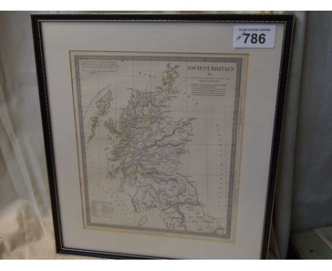  Sale Item:    FRAMED MAP ANCIENT BRITAIN   Vat Status:   No Vat   Buyers Premium:  This lot is subject to a Buyers Premium o