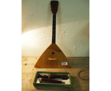  Sale Item:    MUSICAL INSTRUMENT BOXED LUTE & DOLMETSCH RECORDERS  Vat Status:   No Vat   Buyers Premium:  This lot is subje