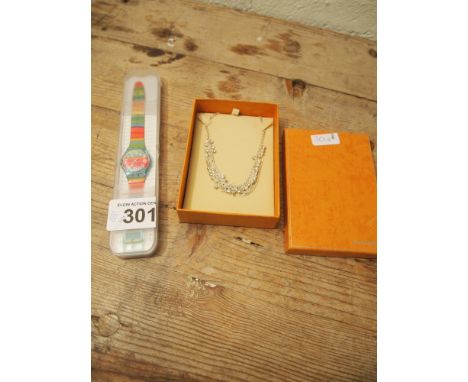  Sale Item:    BUCKINGHAM NECKLACE & WATCH   Vat Status:   No Vat   Buyers Premium:  This lot is subject to a Buyers Premium 