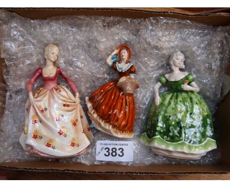  Sale Item:    3 COALPORT FIGURINES (AF)   Vat Status:   No Vat   Buyers Premium:  This lot is subject to a Buyers Premium of