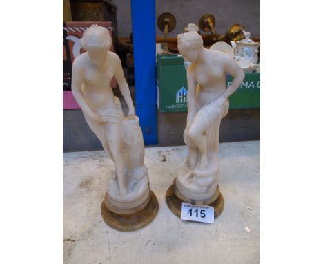  Sale Item:    2 ALABASTER FIGURES (AF)   Vat Status:   No Vat   Buyers Premium:  This lot is subject to a Buyers Premium of 