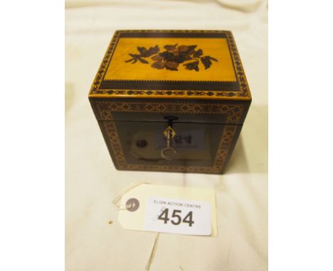  Sale Item:    TONBRIDGE WARE TEA CADDY   Vat Status:   No Vat   Buyers Premium:  This lot is subject to a Buyers Premium of 