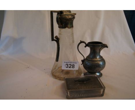  Sale Item:    LIDDED DISH JUG & CARAFE (AF)   Vat Status:   No Vat   Buyers Premium:  This lot is subject to a Buyers Premiu