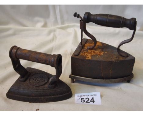  Sale Item:    2 IRONS   Vat Status:   No Vat   Buyers Premium:  This lot is subject to a Buyers Premium of 15% + Vat @ 20%  