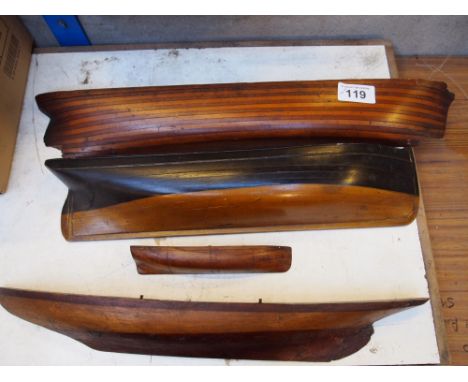  Sale Item:    4 BOAT HALF HULLS (AF)   Vat Status:   No Vat   Buyers Premium:  This lot is subject to a Buyers Premium of 15