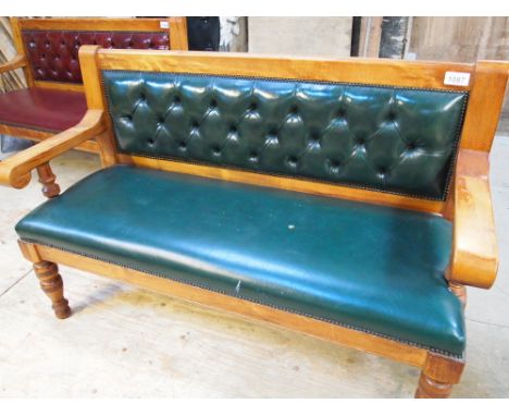  Sale Item:    LEATHER BENCH   Vat Status:   No Vat   Buyers Premium:  This lot is subject to a Buyers Premium of 15% + Vat @
