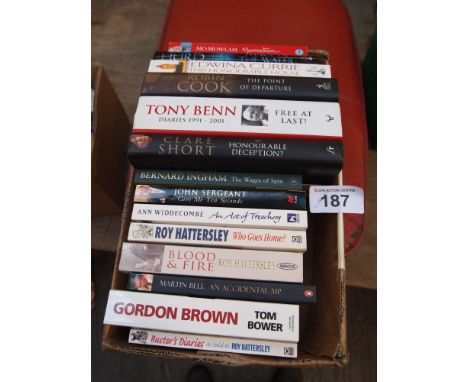  Sale Item:    14 AUTOGRAPHED BOOKS POLITICIANS   Vat Status:   No Vat   Buyers Premium:  This lot is subject to a Buyers Pre