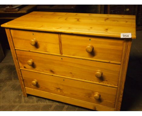  Sale Item:    PINE 3 DRAWER CHEST   Vat Status:   No Vat   Buyers Premium:  This lot is subject to a Buyers Premium of 15% +