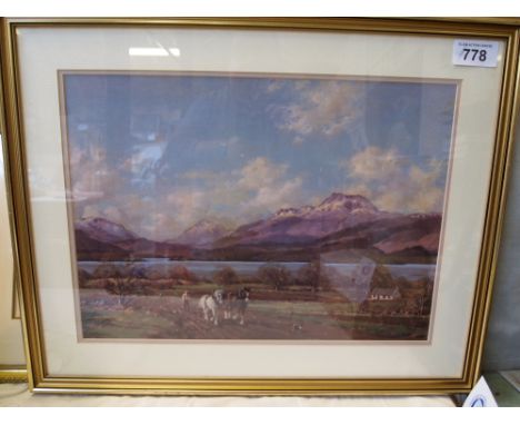  Sale Item:    HORSE PLOUGHING PRINT BY FORSYTH  Vat Status:   No Vat   Buyers Premium:  This lot is subject to a Buyers Prem