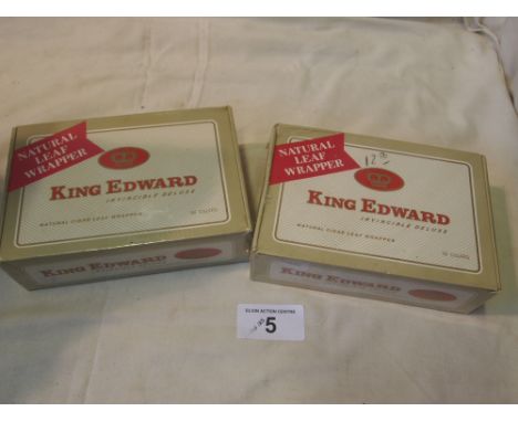  Sale Item:    2 PACKS 50 KING EDWARD CIGARS   Vat Status:   No Vat   Buyers Premium:  This lot is subject to a Buyers Premiu