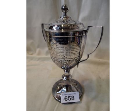  Sale Item:    SILVER CUP 785 GRAMS   Vat Status:   No Vat   Buyers Premium:  This lot is subject to a Buyers Premium of 15% 