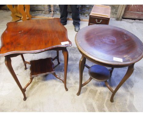  Sale Item:    2 OCCASIONAL TABLES   Vat Status:   No Vat   Buyers Premium:  This lot is subject to a Buyers Premium of 15% +