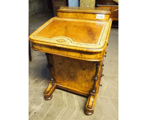  Sale Item:    INLAID DAVENPORT   Vat Status:   No Vat   Buyers Premium:  This lot is subject to a Buyers Premium of 15% + Va