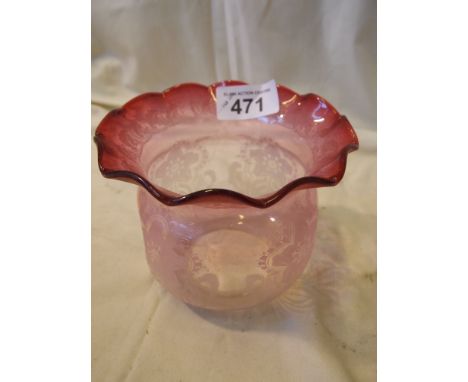  Sale Item:    CRANBERRY LAMP SHADE   Vat Status:   No Vat   Buyers Premium:  This lot is subject to a Buyers Premium of 15% 