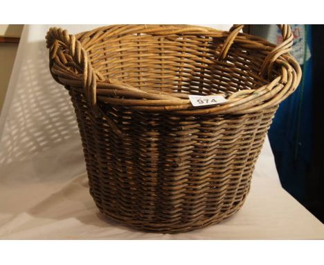  Sale Item:    LOG BASKET   Vat Status:   No Vat   Buyers Premium:  This lot is subject to a Buyers Premium of 15% + Vat @ 20